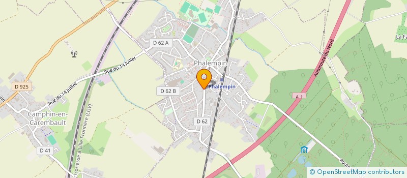 localisation de l'entreprise GGH  PHALEMPIN