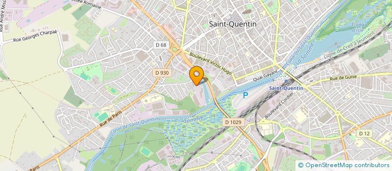 localisation de l'entreprise GGH SARL à SAINT-QUENTIN
