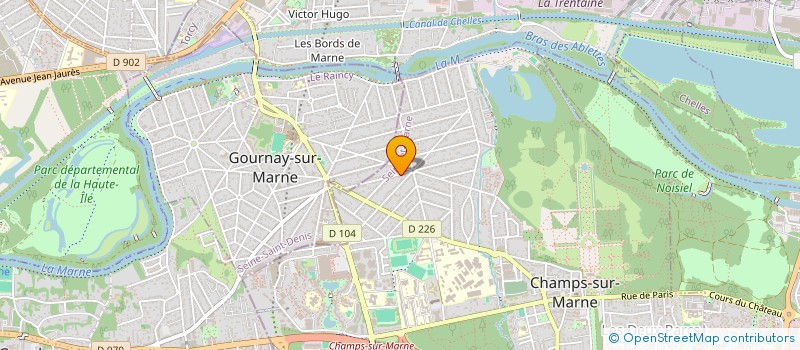 localisation de l'entreprise GGI  CHAMPS-SUR-MARNE