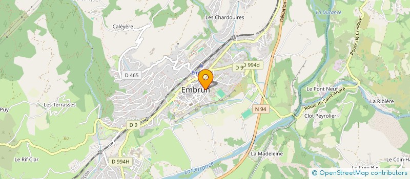 localisation de l'entreprise GGL  EMBRUN