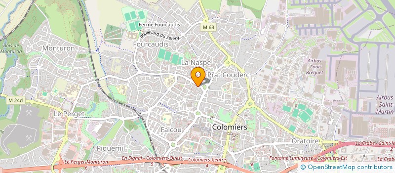 localisation de l'entreprise GGL à COLOMIERS