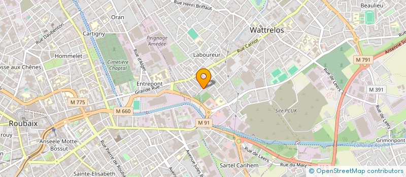 localisation de l'entreprise GGL PARA VIDEO  WATTRELOS