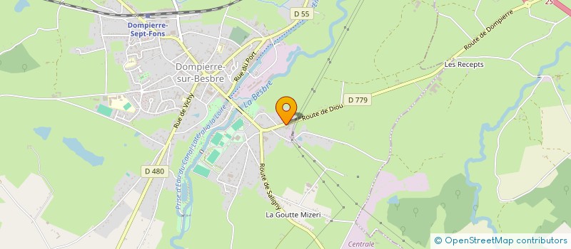 localisation de l'entreprise GGM AUTOMOBILES à DOMPIERRE-SUR-BESBRE