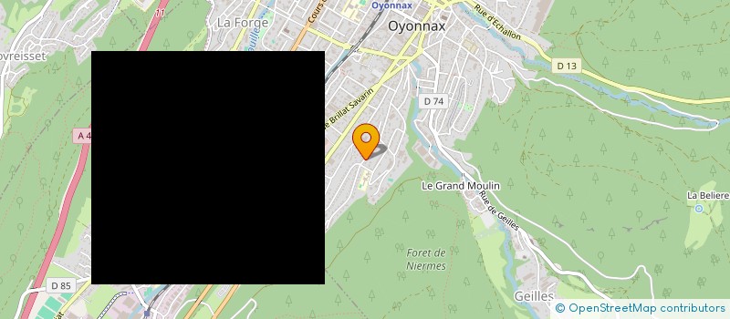localisation de l'entreprise GGM CONSTRUCTION à OYONNAX