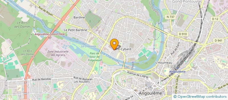 localisation de l'entreprise GGMO - GROUPE DE GESTION ET DE MANAGEMENT OPERATIONNEL  ANGOULEME