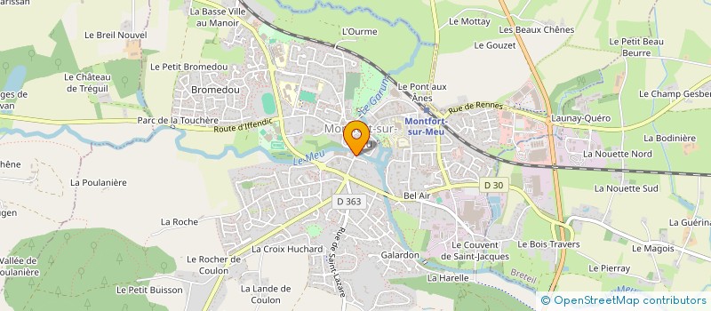 localisation de l'entreprise GGMY MONTFORT  MONTFORT-SUR-MEU