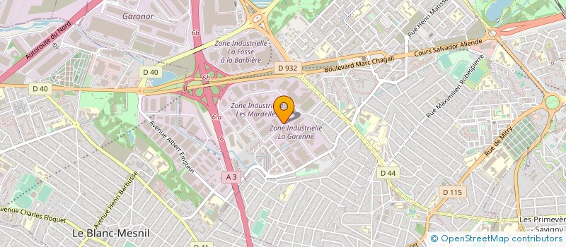 localisation de l'entreprise GGP à MITRY-MORY