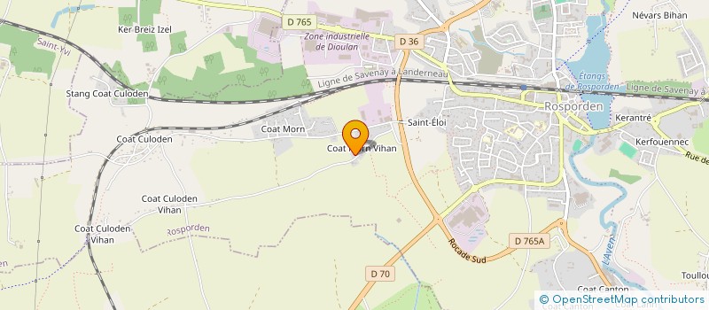 localisation de l'entreprise GGR  ROSPORDEN