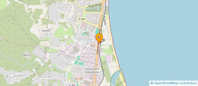 localisation de l'entreprise GGV à BASTIA