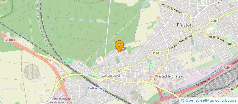 localisation de l'entreprise GH  LUTTERBACH