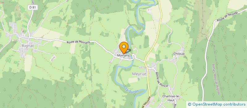 localisation de l'entreprise GH BOUHOT  BOHAS-MEYRIAT-RIGNAT