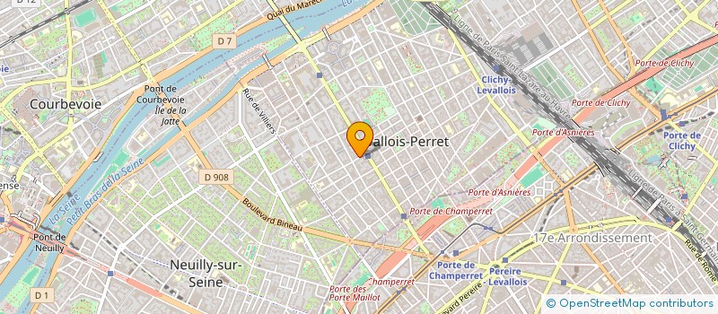 localisation de l'entreprise GH DISTRIBUTION à LEVALLOIS-PERRET