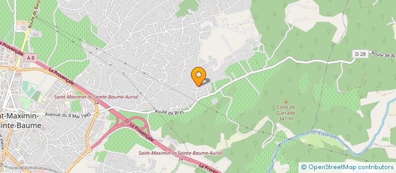 localisation de l'entreprise GH ELECTRICITE à SAINT-MAXIMIN-LA-SAINTE-BAUME