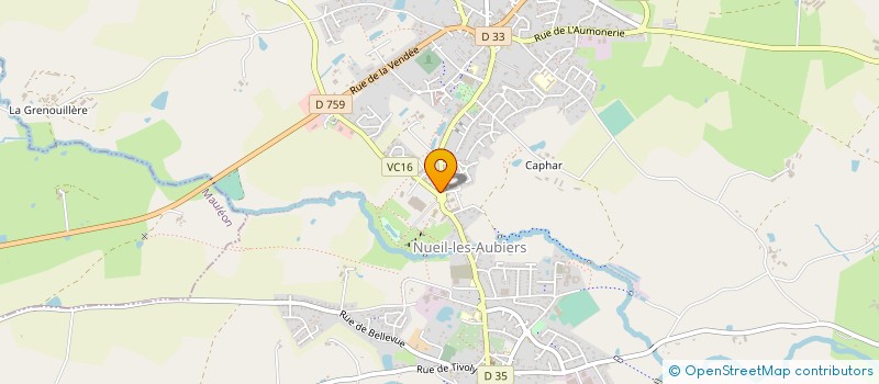 localisation de l'entreprise GH ESTHETIQUE à NUEIL-LES-AUBIERS