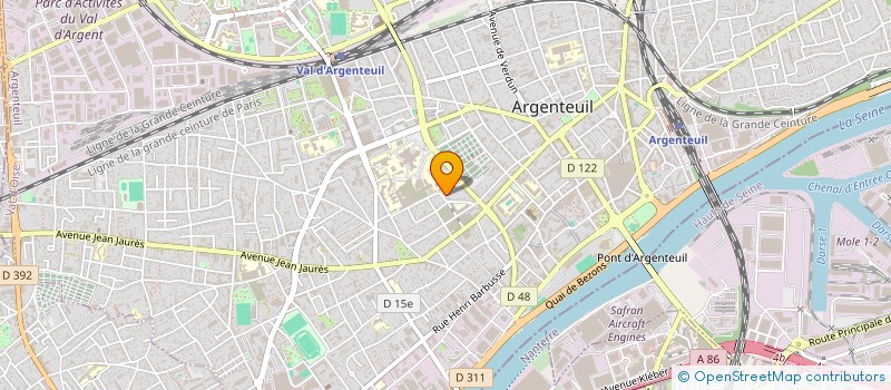 localisation de l'entreprise GH EXPRESS  ARGENTEUIL