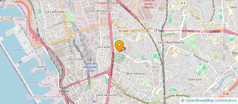 localisation de l'entreprise GH GROUP  MARSEILLE