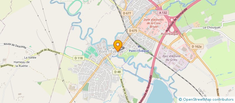 localisation de l'entreprise #GH HOLDING  PONT L'EVEQUE