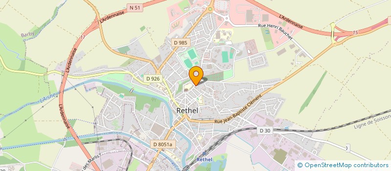 localisation de l'entreprise GH IMMO  RETHEL