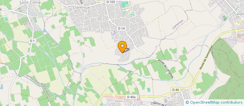 localisation de l'entreprise GH IMMO  CLARENSAC