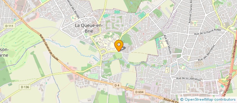 localisation de l'entreprise GH IMMOBILIER  LA QUEUE-EN-BRIE