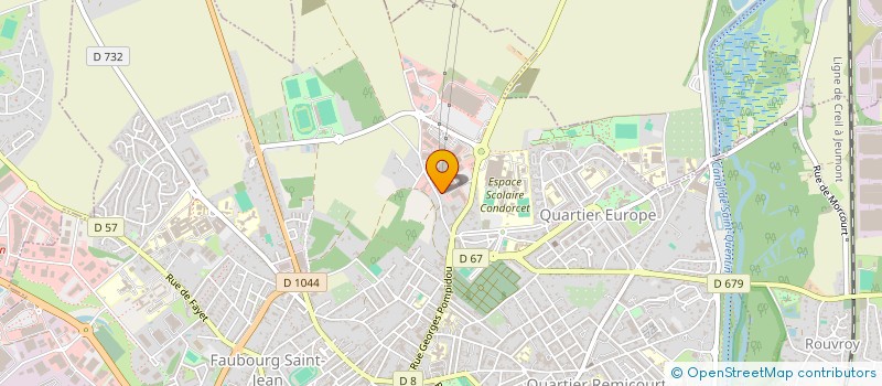 localisation de l'entreprise GH IMMOBILIER à SAINT-QUENTIN