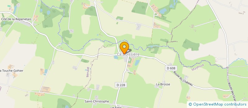 localisation de l'entreprise GH IMMOBILIER  LA BOISSIERE