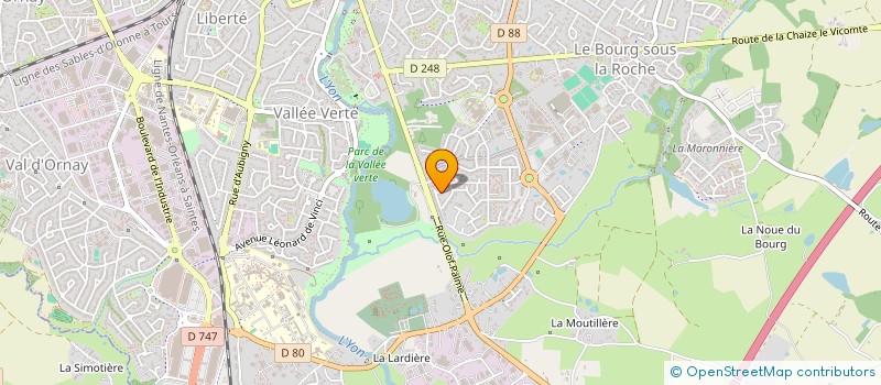 localisation de l'entreprise GH INVEST à LA ROCHE-SUR-YON