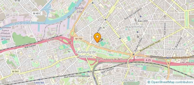 localisation de l'entreprise GH INVEST à LILLE