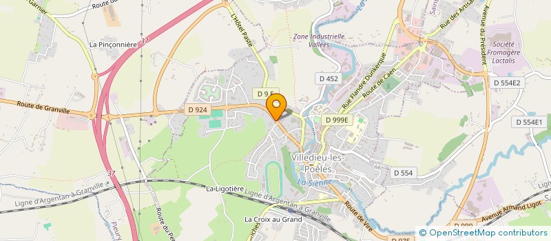 localisation de l'entreprise GH INVEST  VILLEDIEU-LES-POELES-ROUFFIGNY