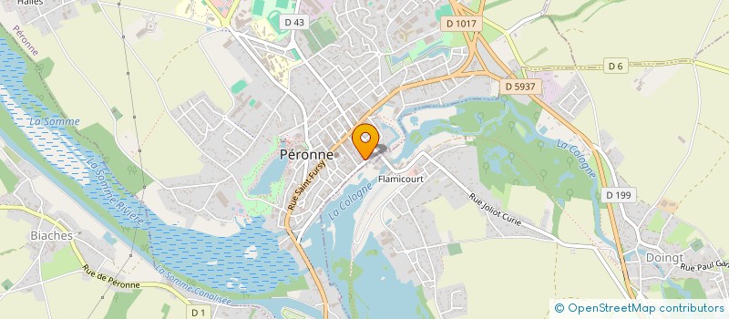 localisation de l'entreprise GH-LAVERIE  PERONNE