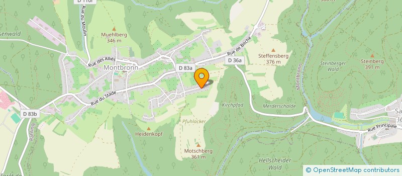 localisation de l'entreprise GH LES FLEURS  MONTBRONN