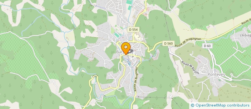 localisation de l'entreprise GH RESIDENCE  BARJOLS