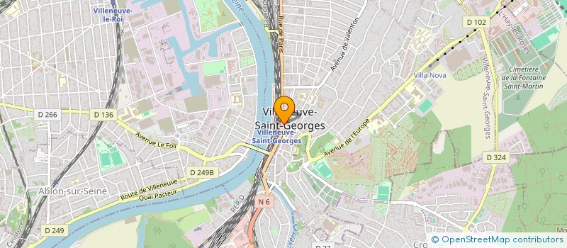 localisation de l'entreprise GH SERRURERIE à VILLENEUVE-SAINT-GEORGES