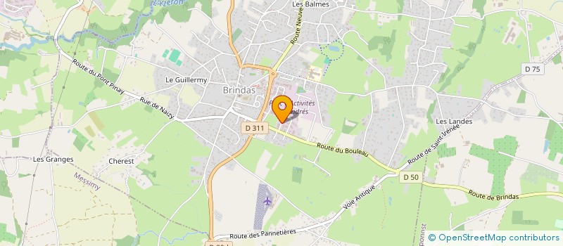 localisation de l'entreprise GH SERVICE  BRINDAS