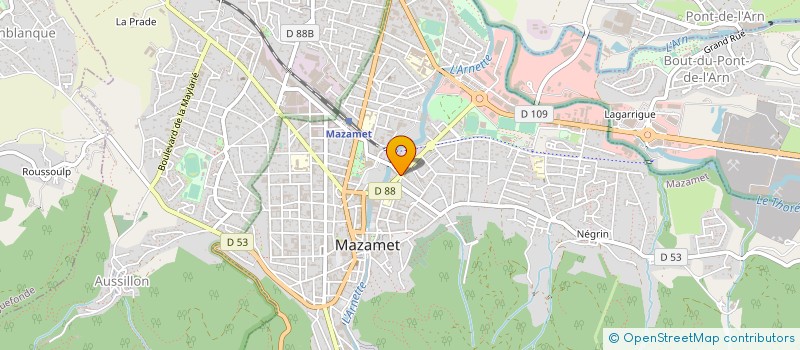 localisation de l'entreprise GH SERVICES BARTHEZ TV  MAZAMET