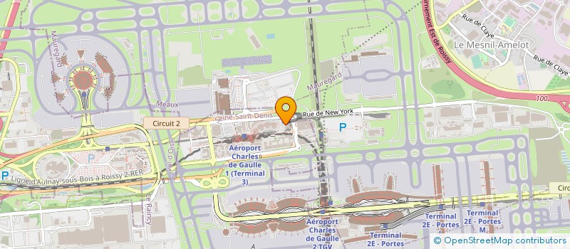 localisation de l'entreprise GH TEAM PASSENGER SERVICES SAS  TREMBLAY-EN-FRANCE