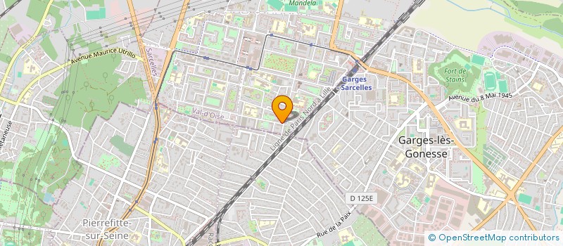 localisation de l'entreprise GH TRANSPORTEURS  SARCELLES