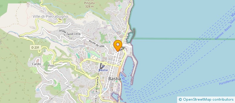 localisation de l'entreprise GHA  BASTIA