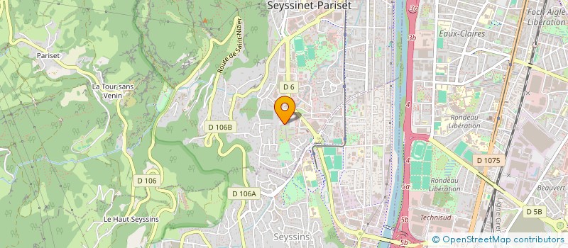 localisation de l'entreprise GHA HOLDING  SEYSSINET-PARISET