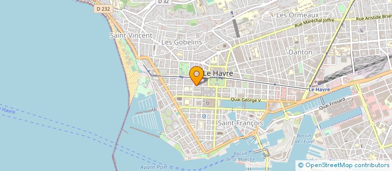 localisation de l'entreprise GHA JOUETS  LE HAVRE