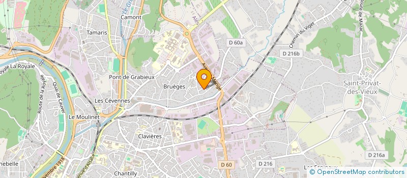 localisation de l'entreprise GHAJI TP à ALES