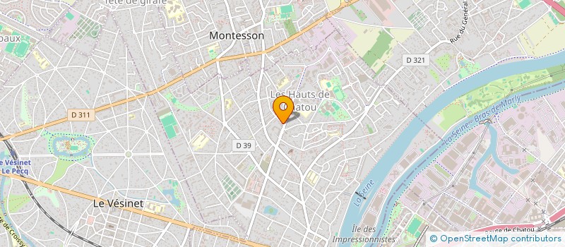 localisation de l'entreprise GHANAIAN PROFESSIONALS IN FRANCE (GPF)  CHATOU