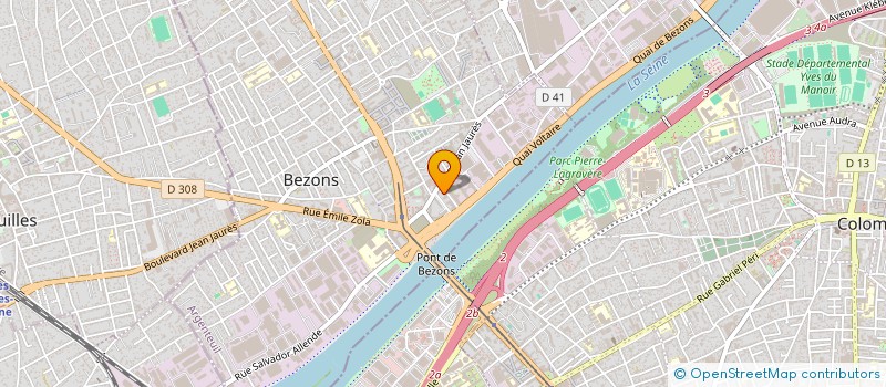 localisation de l'entreprise GHANEM SERVICES à BEZONS