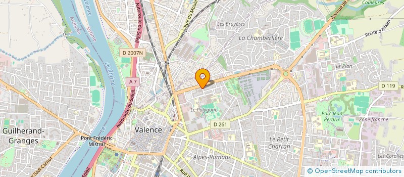 localisation de l'entreprise GHANI COIF à VALENCE