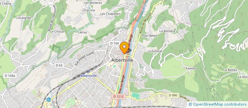 localisation de l'entreprise GHARBI DOMENGE-CHENAL  ALBERTVILLE