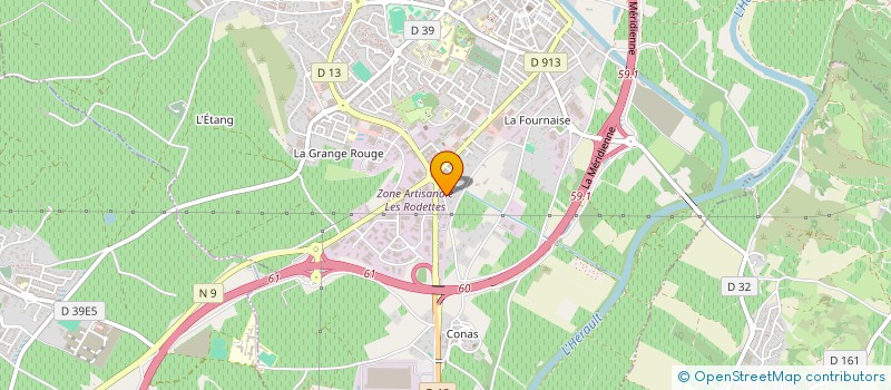 localisation de l'entreprise GHARBI ET CIE à PEZENAS