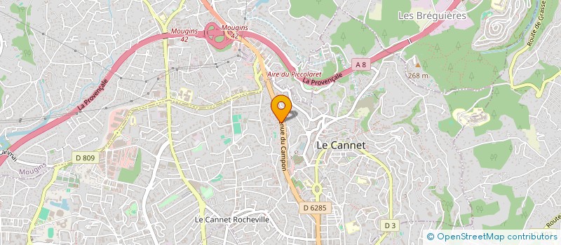 localisation de l'entreprise GHASSAN A. H. AL SULAIMAN TRADING (FRANCE)  LE CANNET