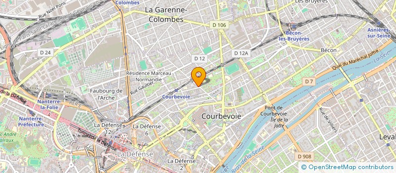 localisation de l'entreprise GHAZ à COURBEVOIE