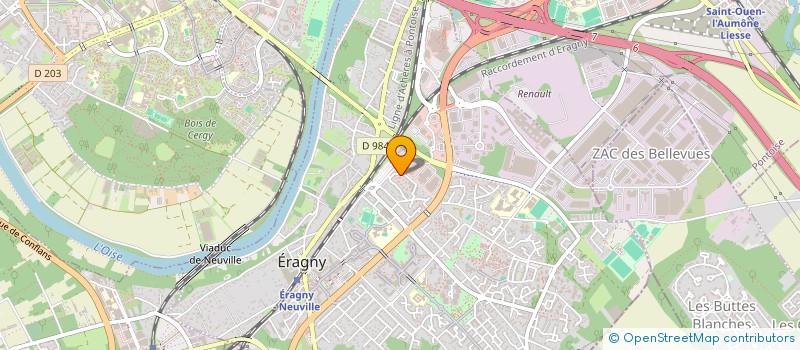 localisation de l'entreprise GHAZI INTER BAT  ERAGNY