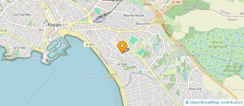 localisation de l'entreprise GHB  ROYAN